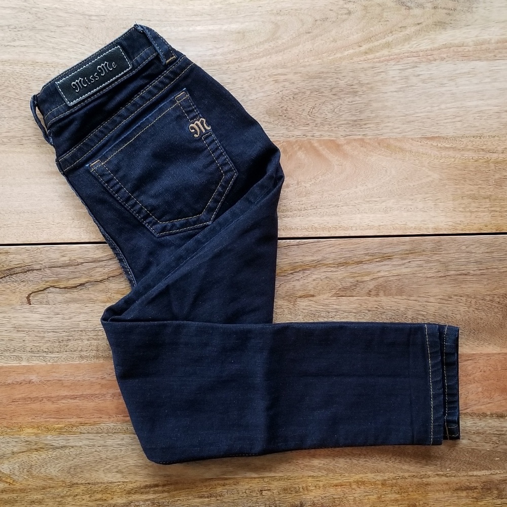 Miss Me Mid-Rise Skinny Dark Wash Jeans